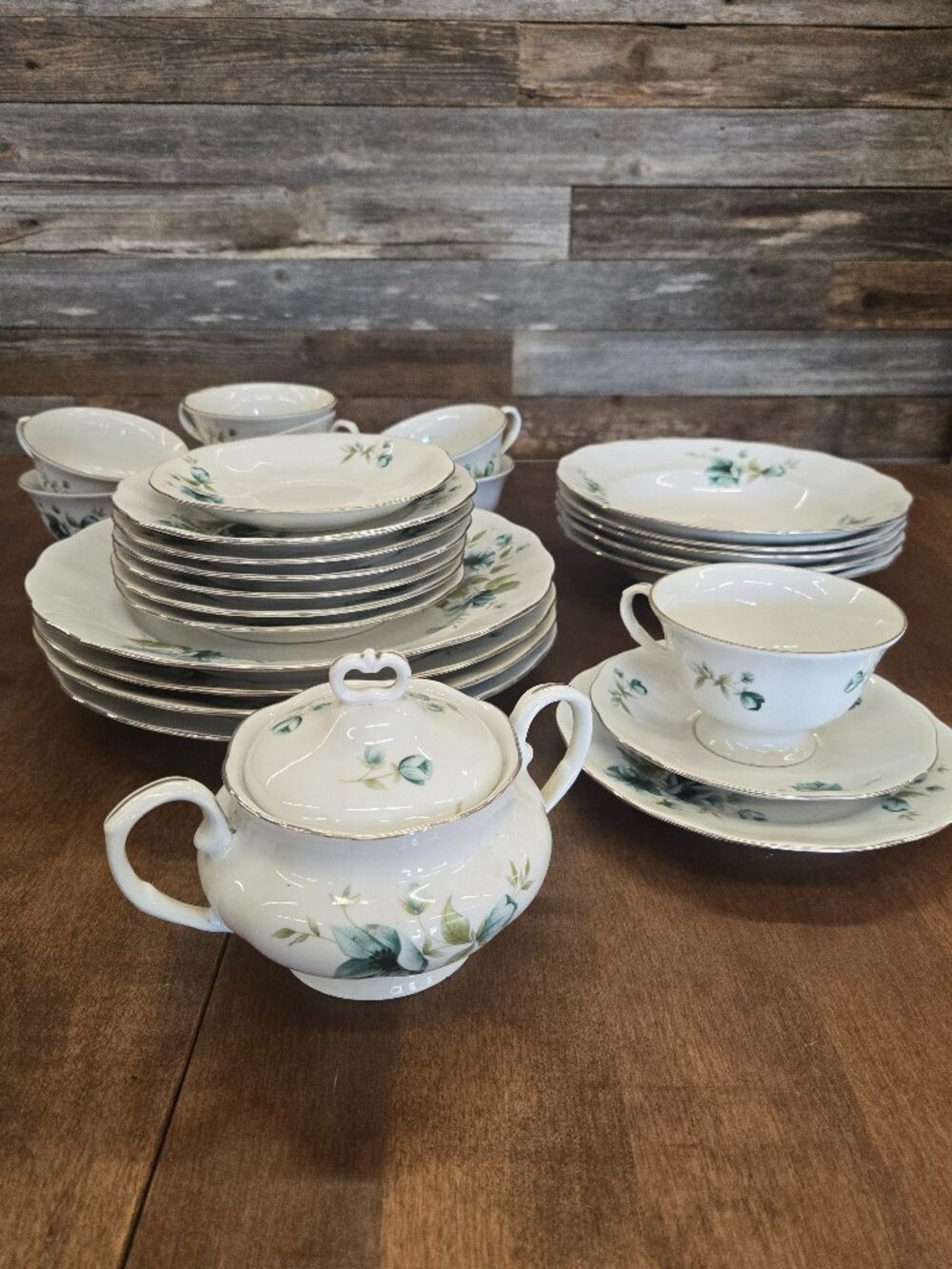 Vintage Dinnerware/plates set used condition-Favolina Karolina -Made In Poland
